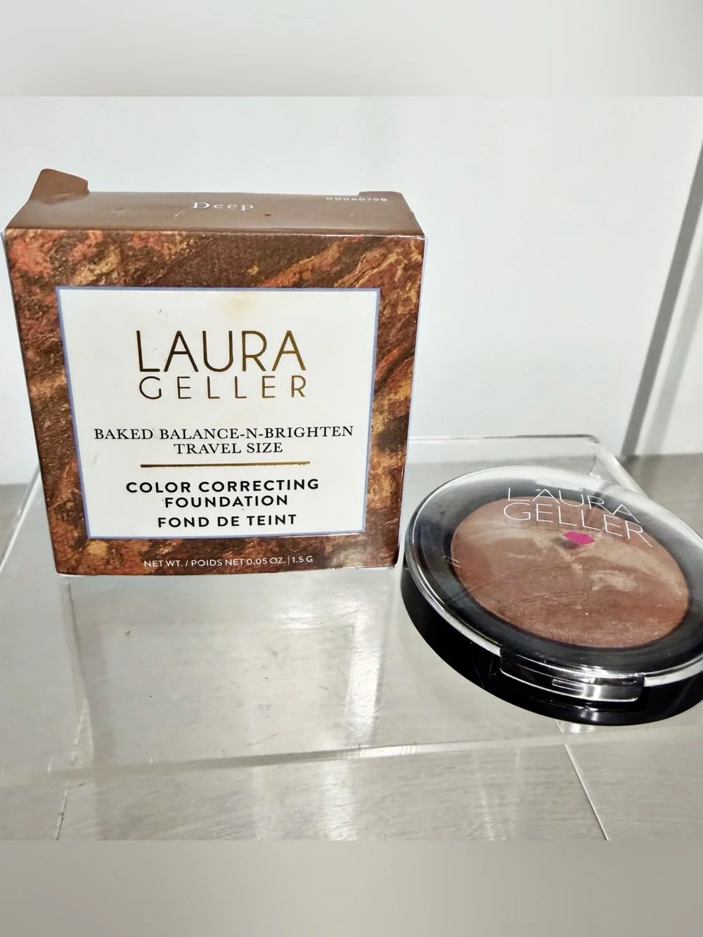 Laura Gellar Baked Balance-N-Brighten Color Correcting Foundation DEEP - NIB